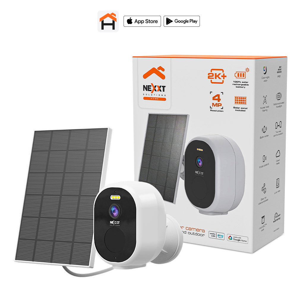 Cámara IP Solar WiFi Nexxt NHC-OF20S 4MP – Interior y Exterior Panamá
