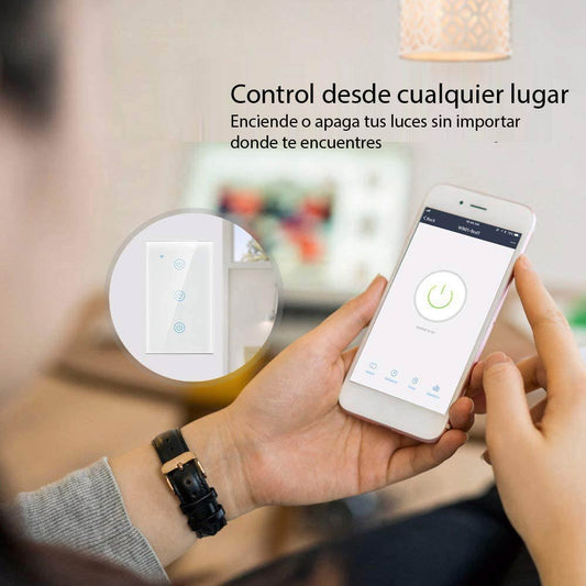 Interruptor Táctil Inteligente WiFi 3 Vias Blanco – Alexa Panamá