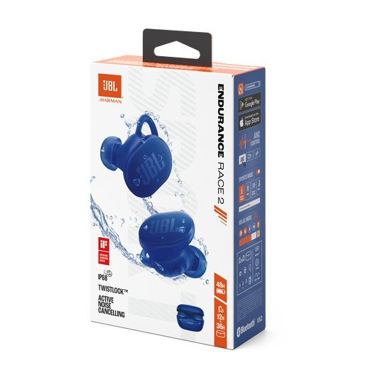 JBL Endurance Race 2 - Audífonos Inalámbricos True Wireless, Bluetooth Azul