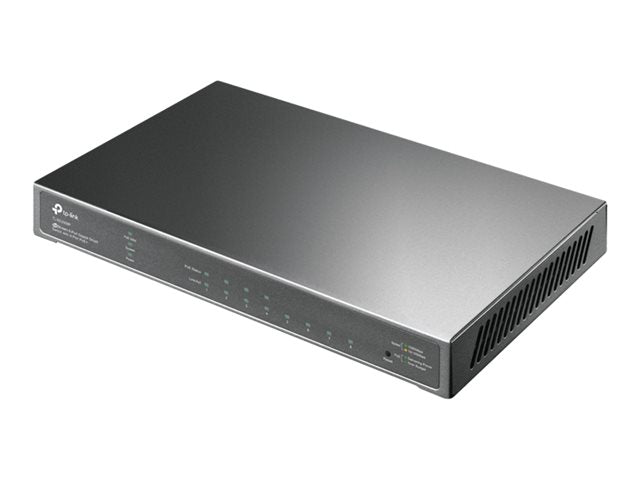 Switch PoE+ Inteligente TP-Link JetStream TL-SG2008P – 8 Puertos Gigabit