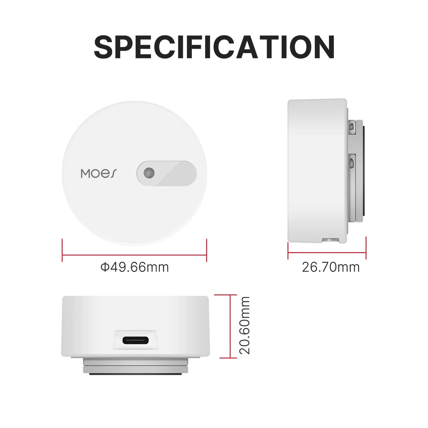 Sensor de Presencia Zigbee 3.0 MOES – Detección por Radar Panamá