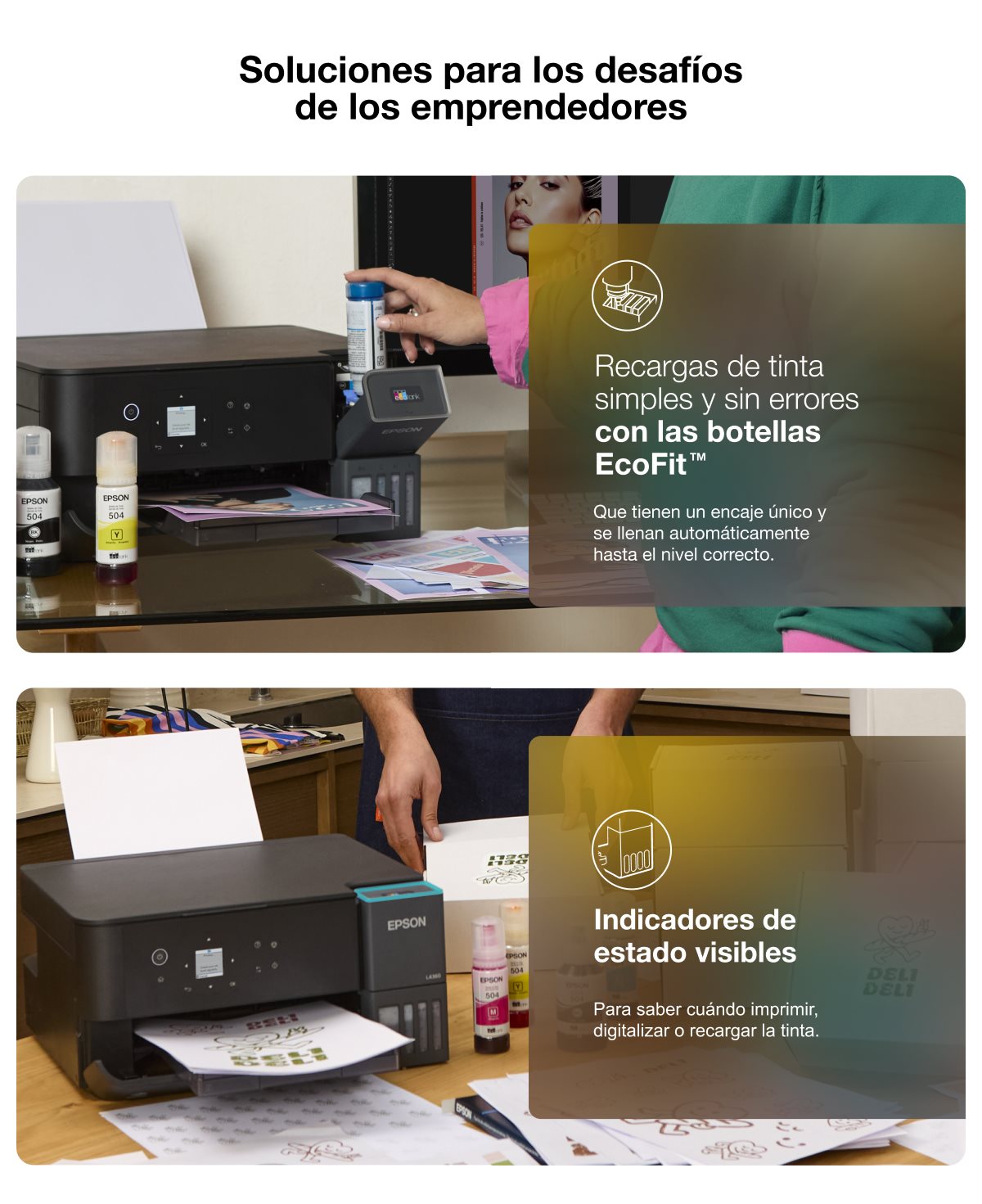 Impresora Multifuncional Epson EcoTank L4360 – Imprime, Escanea y Copia 110V Panamá