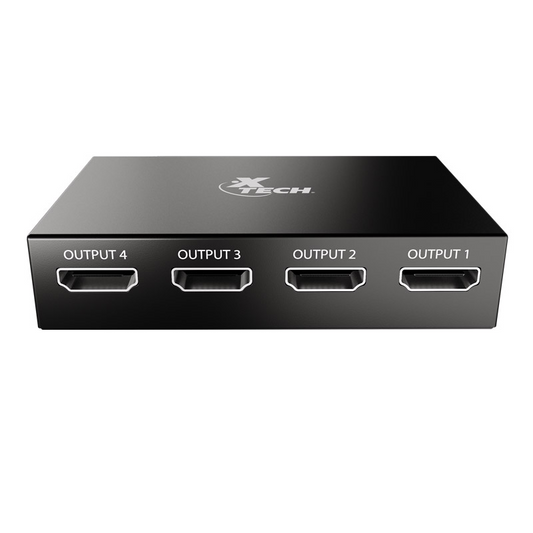 Splitter HDMI 1 a 4 Xtech XHA-420 – 4K Ultra HD Panamá