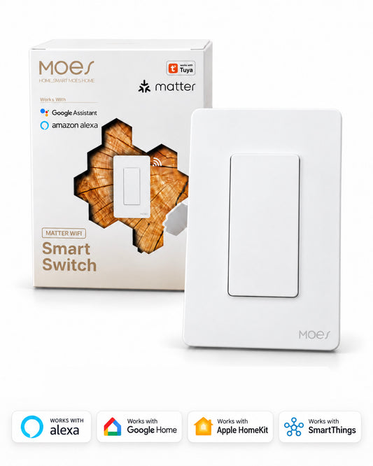 Interruptor Inteligente WiFi 1 Vía Matter - MOES