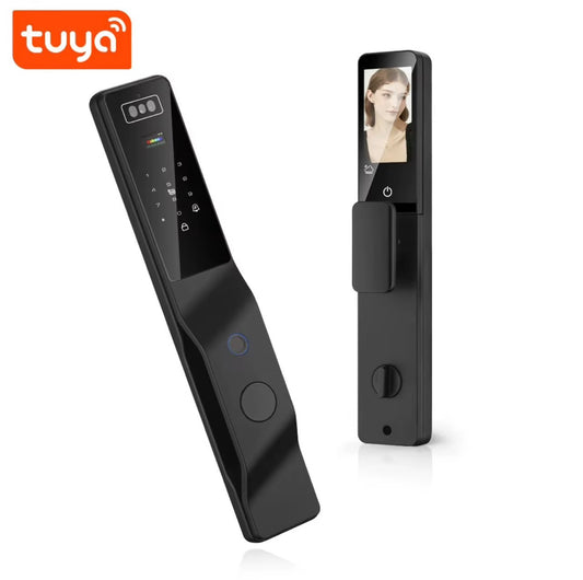Cerradura Inteligente WiFi de Reconocimiento Facial - Pin, huella, código