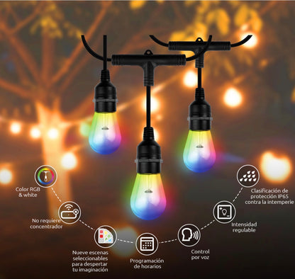 Guirnalda de luces inteligente con conexión Wi-Fi