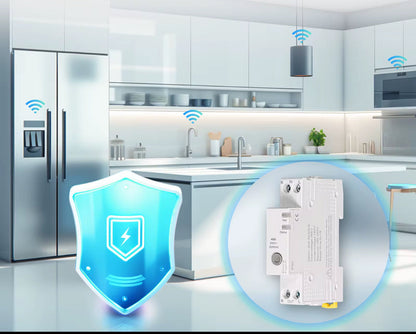 Breaker WiFi Inteligente 6-40A con Medidor de Energía – Control Eléctrico Panamá