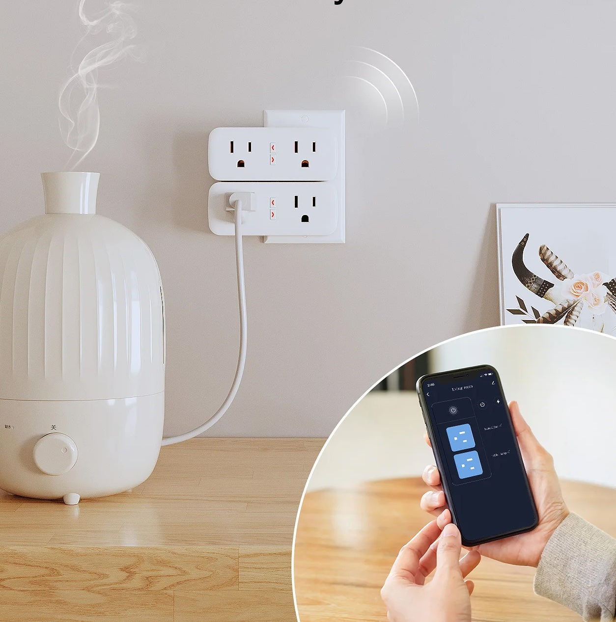 Enchufe Inteligente Doble WiFi – Control por App y Voz Panamá