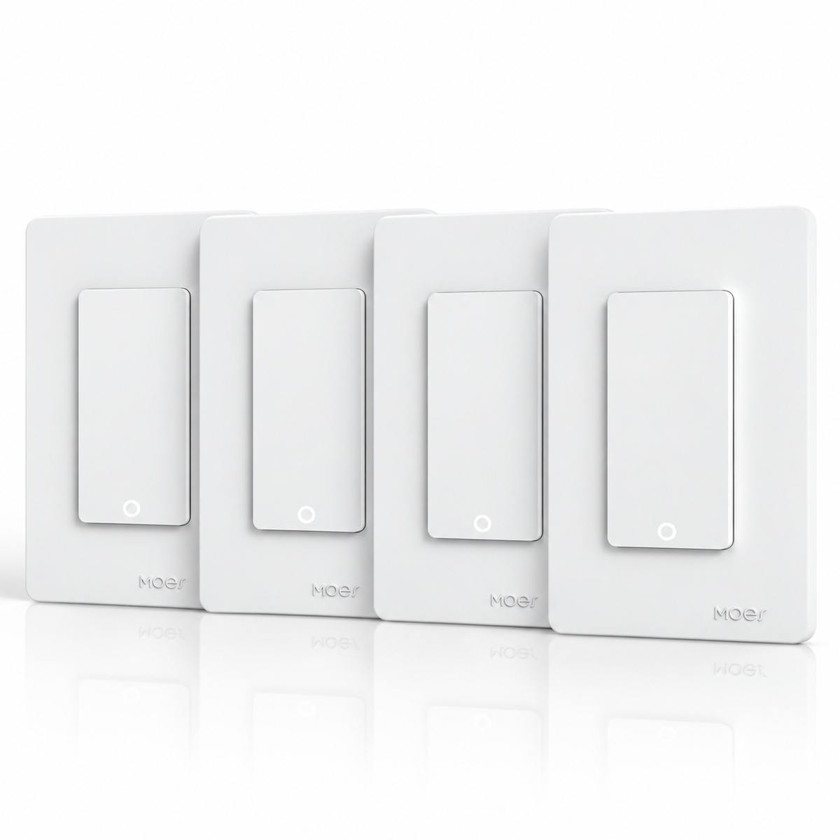 Interruptor inteligente 1 via wifi de Boton - Pack 4 unidades