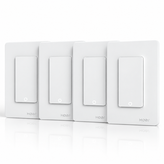 Interruptor inteligente 1 via wifi de Boton - Pack 4 unidades