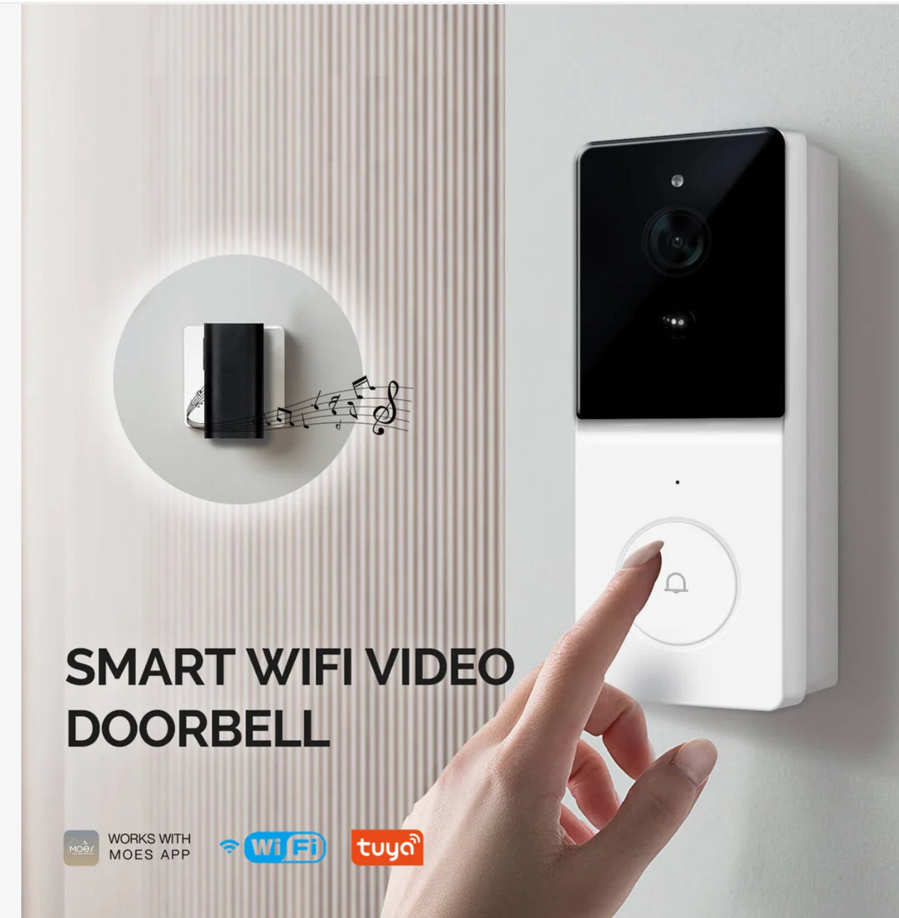 Timbre Inteligente con Cámara Inalámbrico WiFi – Seguridad para el Hogar Panamá