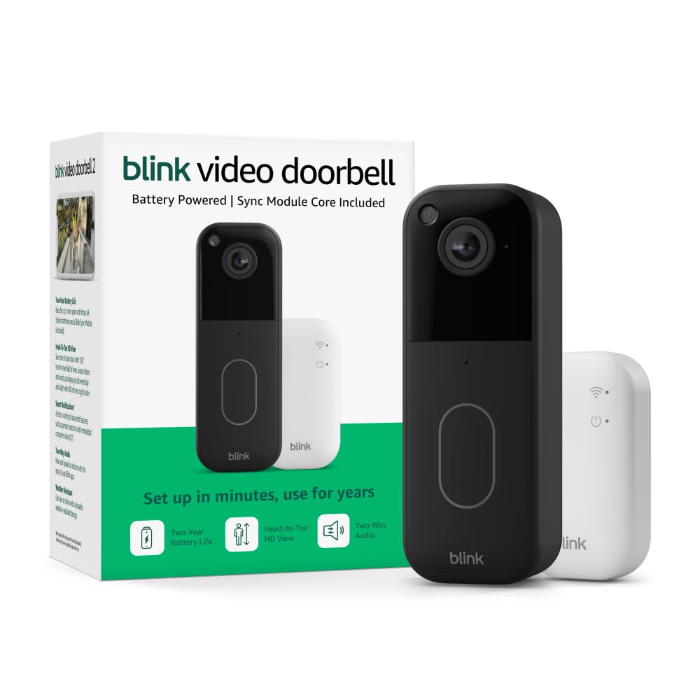 Blink Video Doorbell con Sync Module Core – Kit Timbre Cámara Completo Panamá