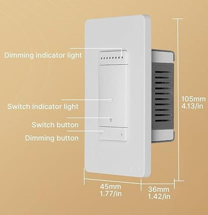 Interruptor Inteligente Dimmer y 3 Way WiFi MOES – Regulador WiFi Panamá