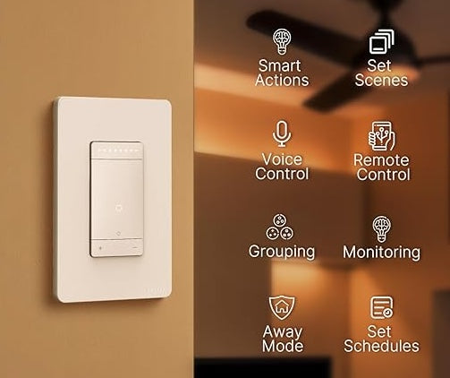 Interruptor Inteligente Dimmer y 3 Way WiFi MOES – Regulador WiFi Panamá