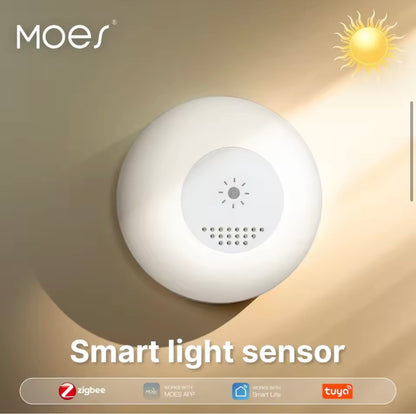Sensor de luz inteligente MOES Zigbee