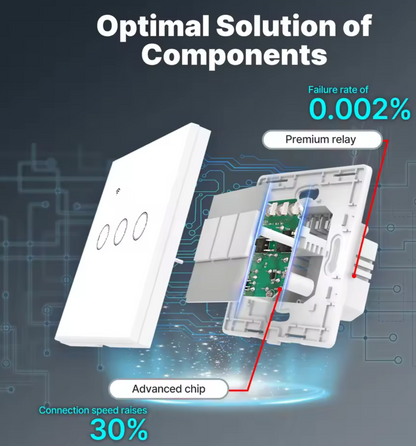Interruptor inteligente 1 vía WiFi Táctil Moes