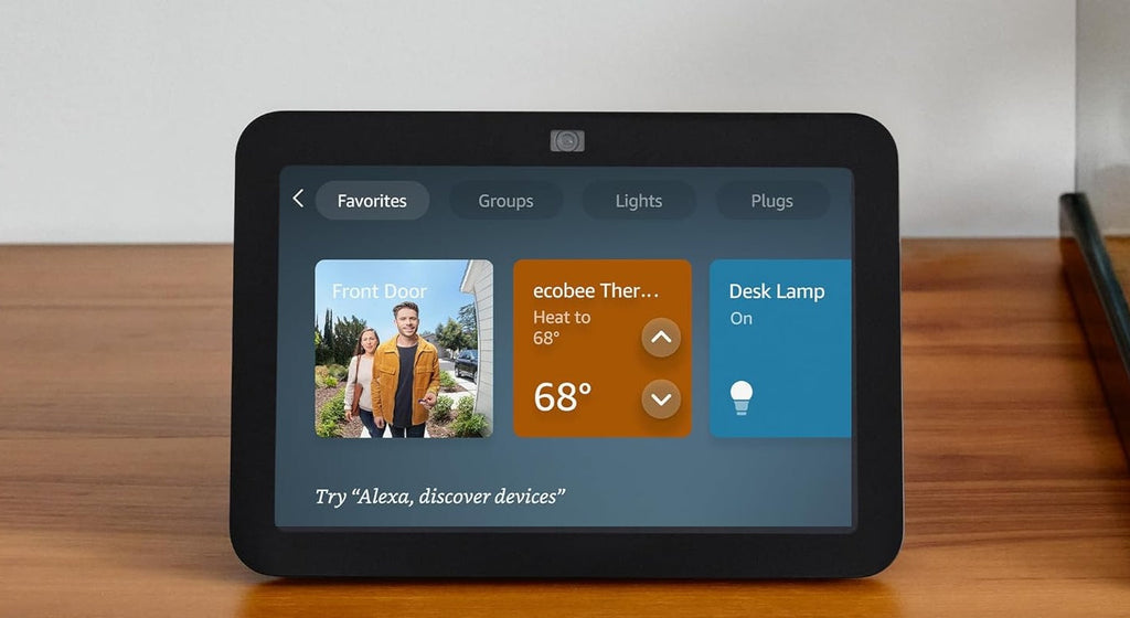 Alexa Echo Show 8 - con audio espacial, hub de Smart Home y Alexa color Negro