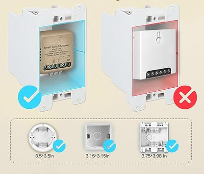 Mini Módulo Relay Inteligente MOES 1 Gang 10A – Automatización Oculta Panamá