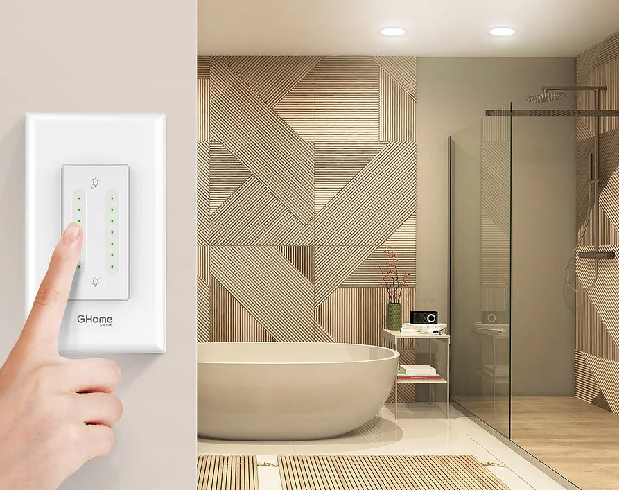 Interruptor Dimmer Doble Inteligente WiFi – Controla 2 Luces Panamá
