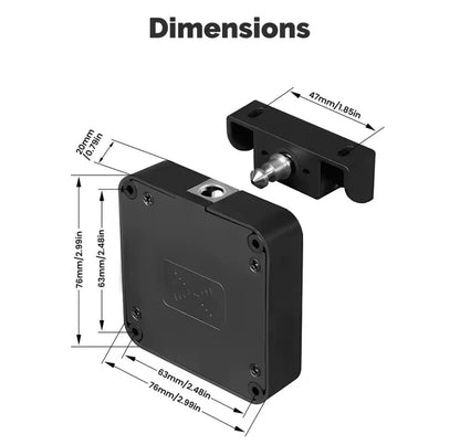 cerradura de puerta de armario inteligente con Bluetooth, tarjeta IC sin llave, desbloqueo de puerta, armario, muebles, cajón.