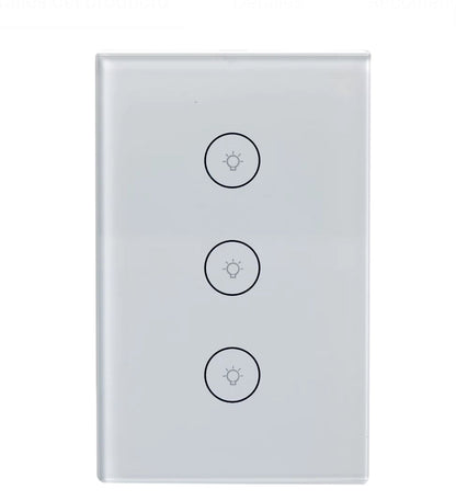 Interruptor Táctil Dimmer WiFi 3 Vías MOES – Regulador de Luz Inteligente Panamá