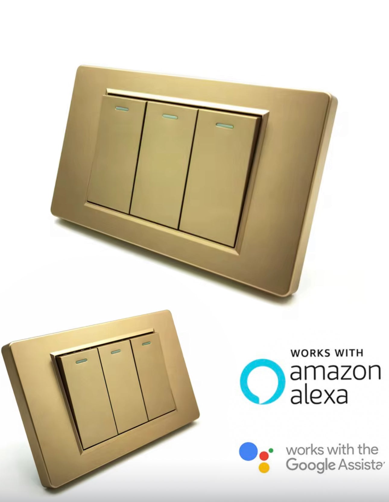 Interruptor Luxury | 3 vias | WiFi