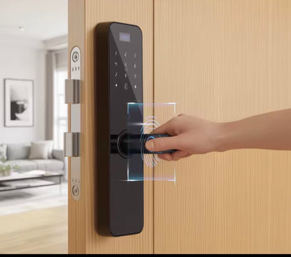 Cerradura Inteligente MOES para Puerta de Madera – Huella PIN Tarjeta y App Panamá
