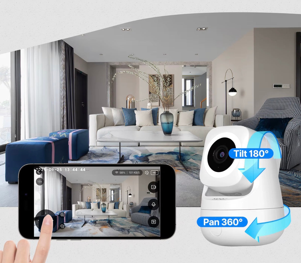 Cámara WiFi Inteligente Interior 3MP HD – Monitoreo del Hogar Panamá