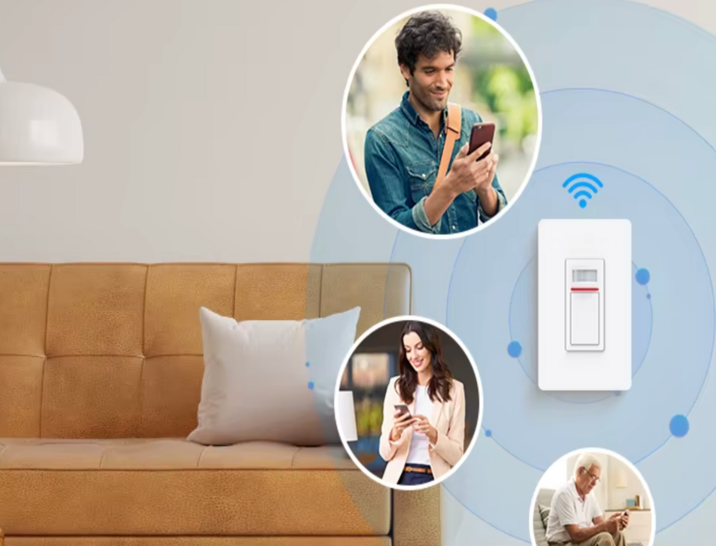 Interruptor de Sensor de Movimiento PIR Inteligente WiFi – Automatización Panamá