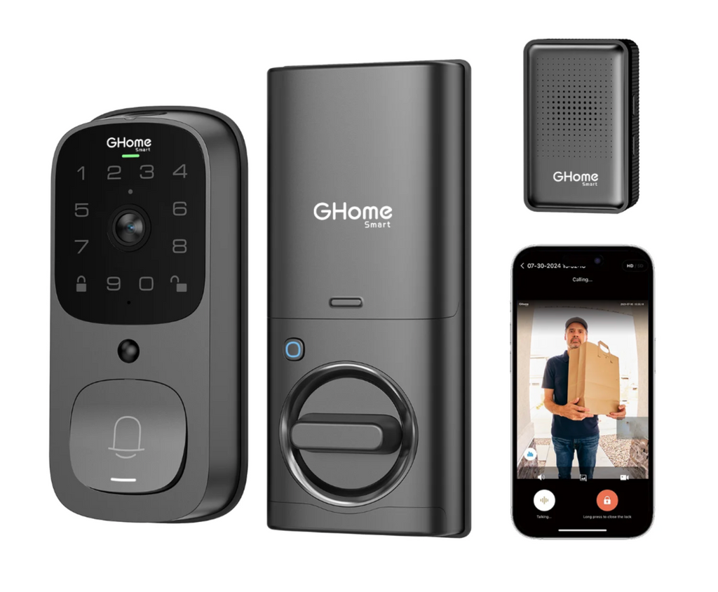 Cerradura inteligente con VIDEOTIMBRE Smart | KD9 | Ghome