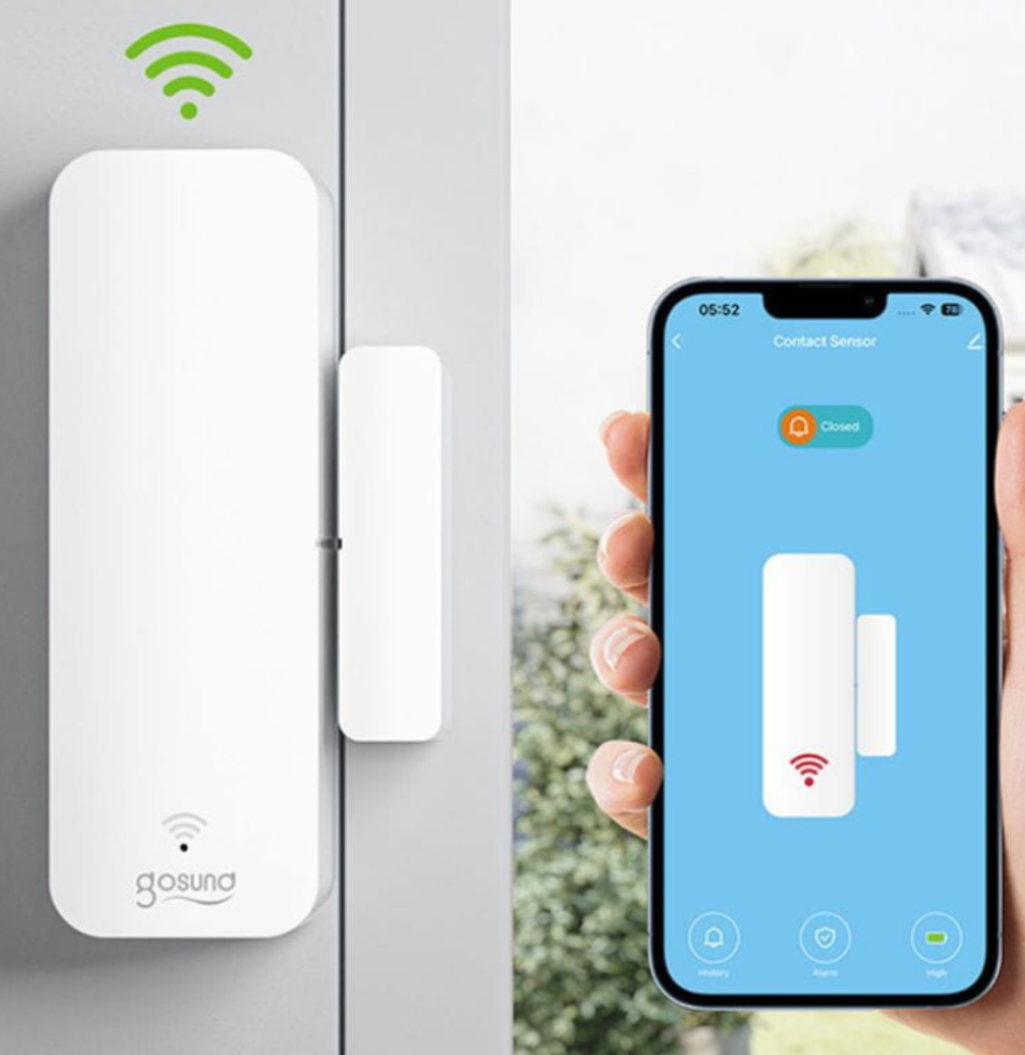 Sensor de Puerta y Ventana Inteligente WiFi Gosund – Alarma de Apertura Panamá