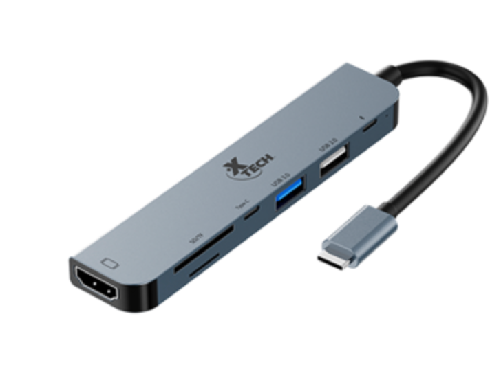 Adaptador Multipuertos 7 en 1, USB-C