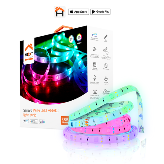 Cinta LED Inteligente WiFi RGBIC 5m Nexxt Solutions – Iluminación Smart Panamá