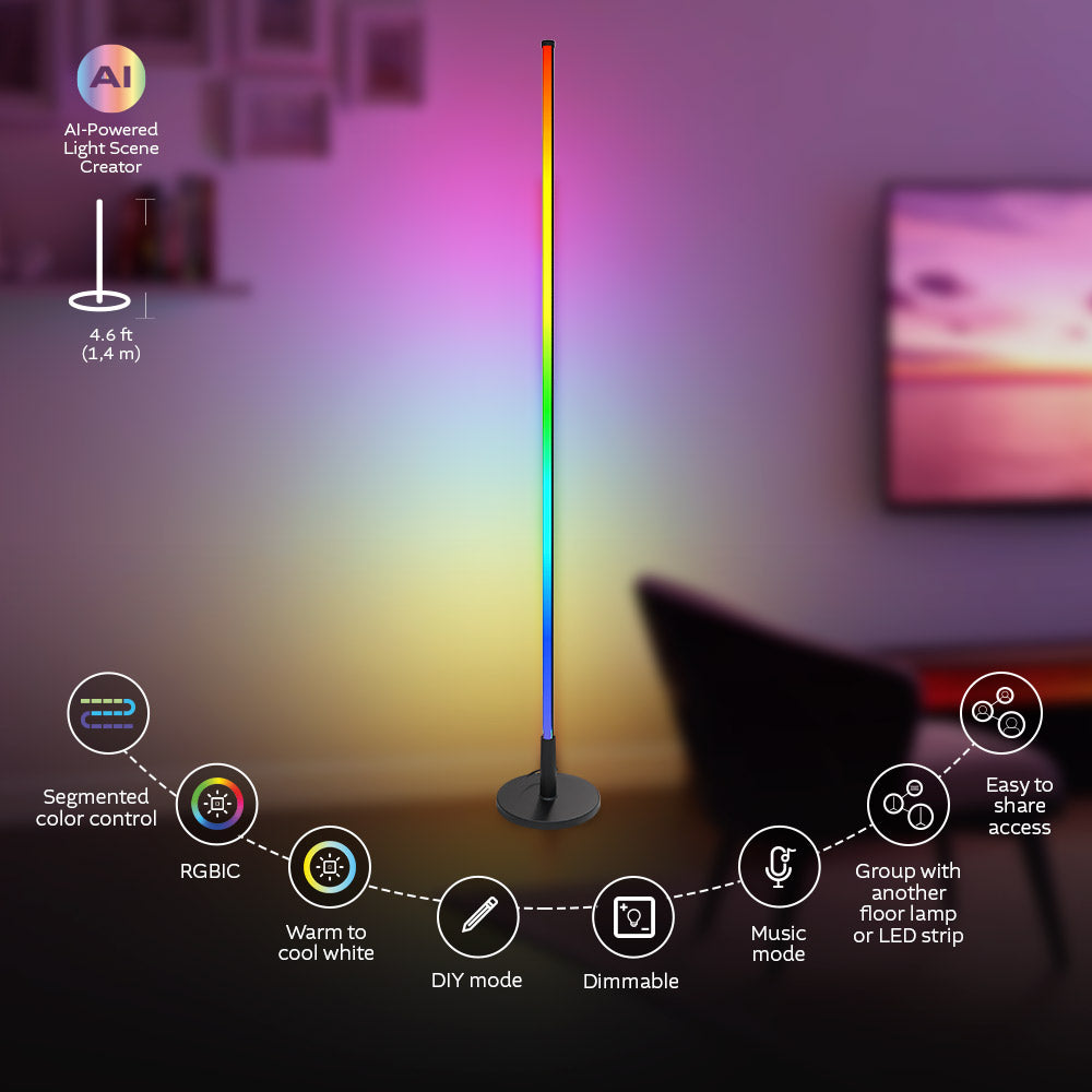 Lámpara de Piso LED Inteligente - Nexxt Solutions NHB-S716