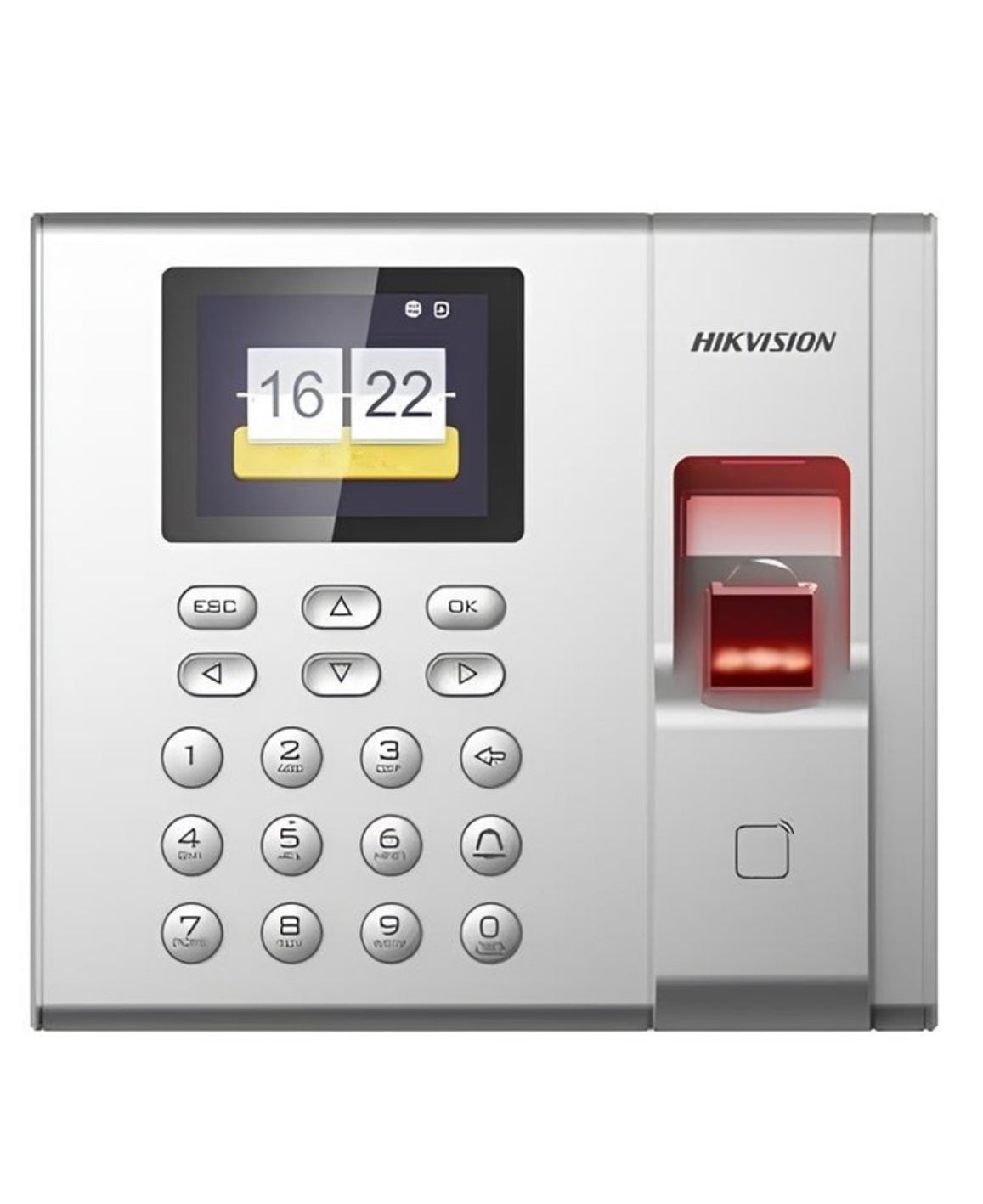 Terminal de Control de Acceso con Lector de Huellas y lector de tarjeta -Hikvision