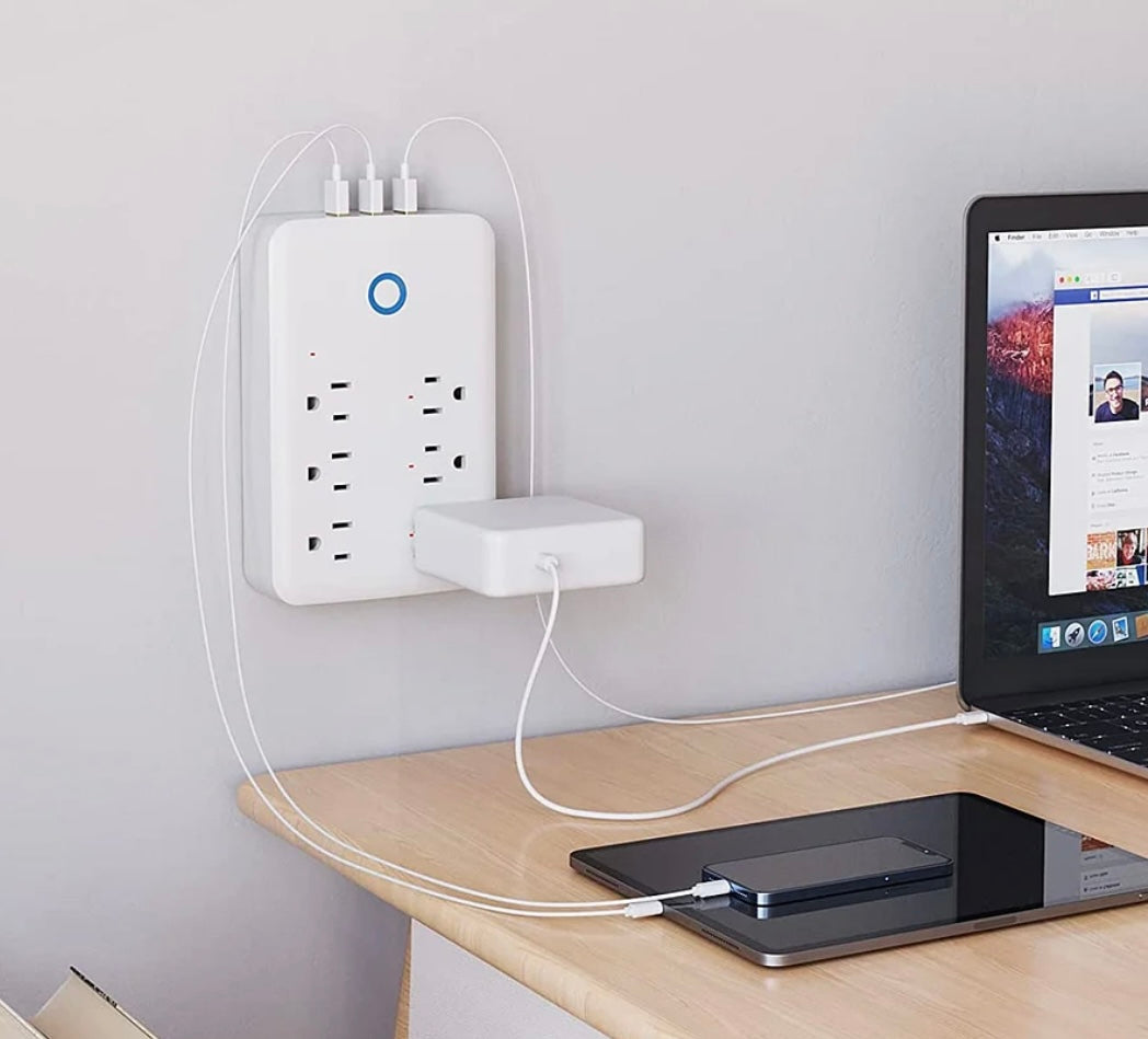 Regleta Multitoma WiFi Inteligente Gosund 9 en 1 – Control Total Panamá