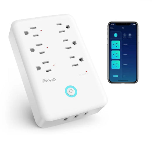 Regleta Multitoma WiFi Inteligente Gosund 9 en 1 – Control Total Panamá