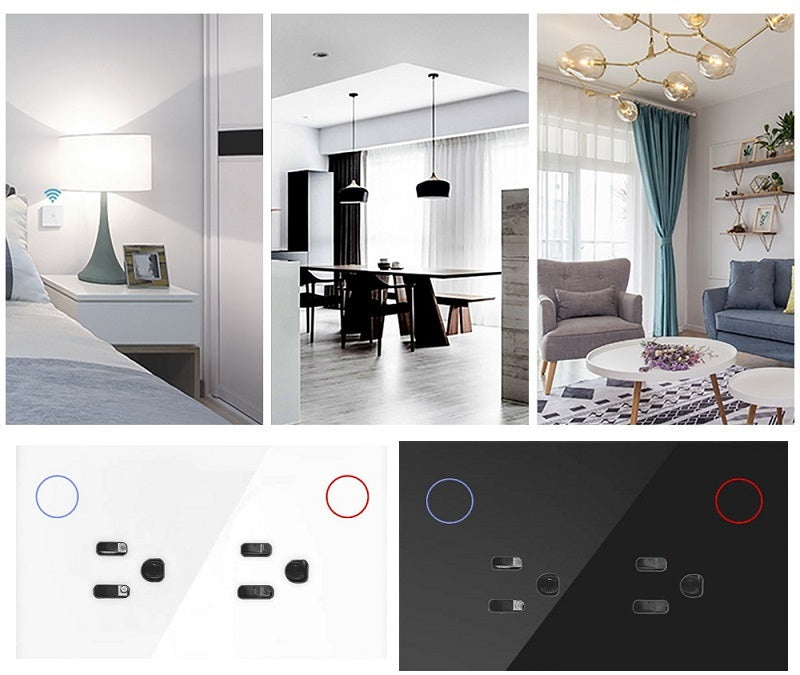 Toma corriente de pared inteligente WiFi - Blanco