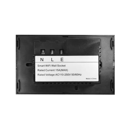 Tomacorriente Inteligente de Pared WiFi Negro – 2 Tomas 10A Panamá