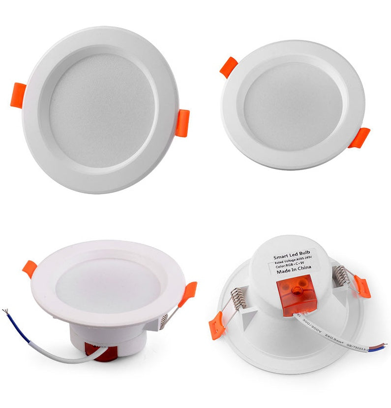 Lámpara Empotrable Inteligente WiFi – Downlight LED Smart para Techo Panamá