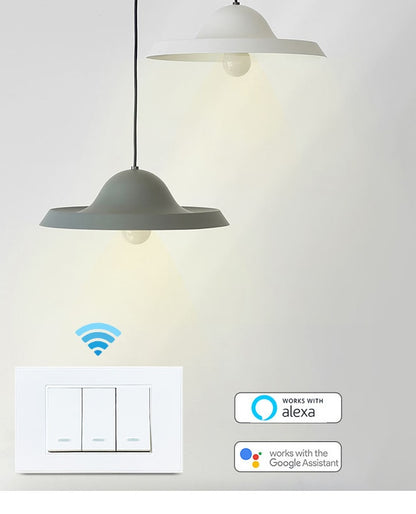 Interruptor MOES Luxury WiFi 3 Vías Blanco – Control Inteligente Táctil Panamá