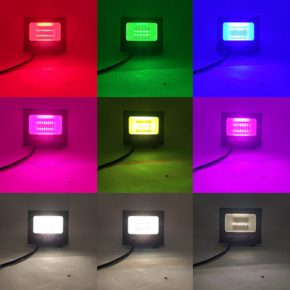 Reflector LED Inteligente WiFi 30W – Exterior Control App Panamá