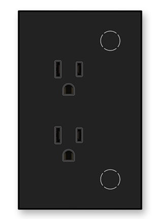 Tomacorriente Inteligente de Pared WiFi Negro – 2 Tomas 10A Panamá