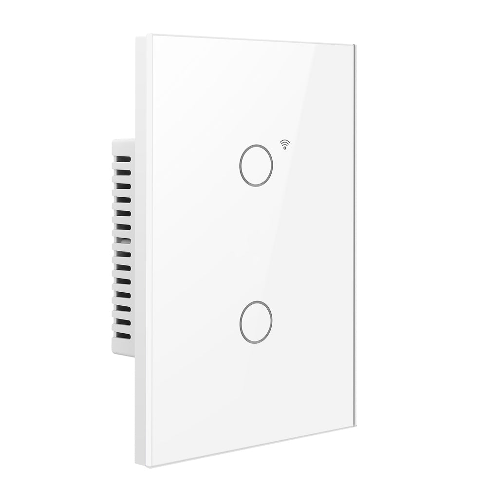 Interruptor inteligente tactil - 2 botones Blanco