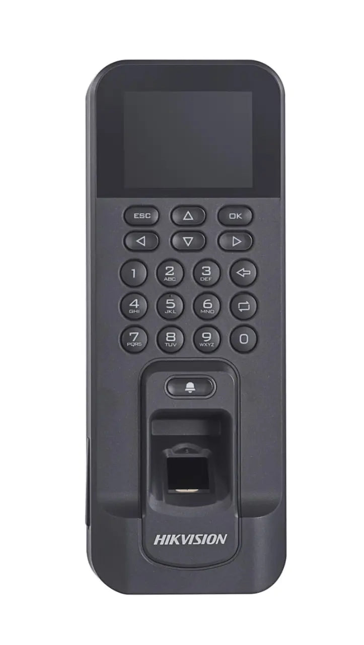 Hikvision Pro Series DS-K1T804AMF - Terminal de control de acceso con lector de huellas dactilares - cableado