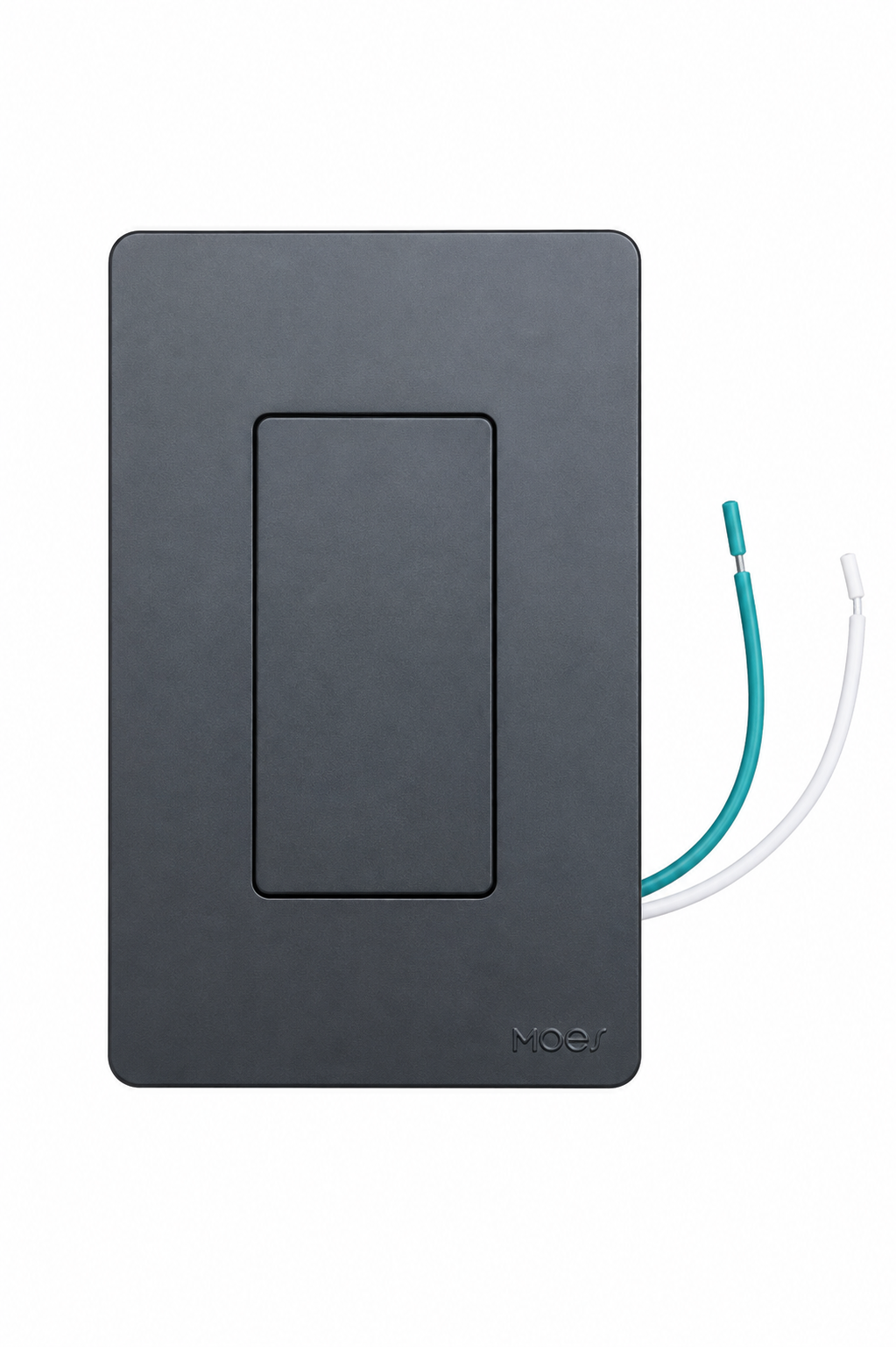 Interruptor Inteligente WiFi 1 Vía de botones MOES - Negro