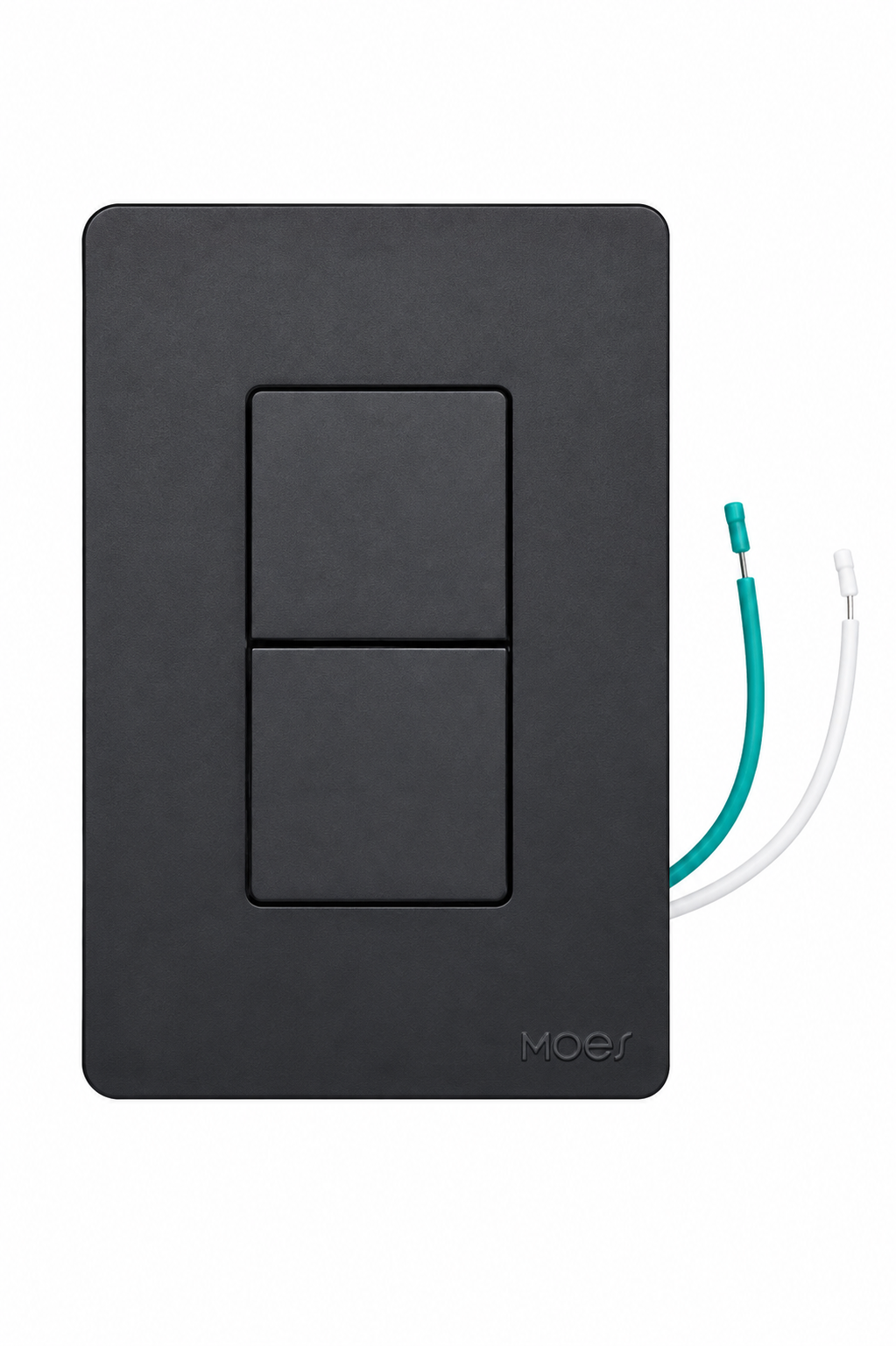 Interruptor Inteligente WiFi 2 Vías de botones MOES - Negro