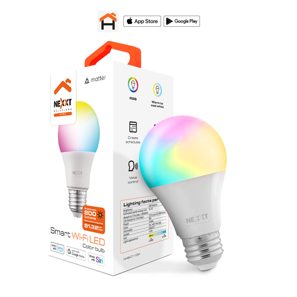 BOMBILLO NEXXT HOME NHB-C110 SMART LED RGB