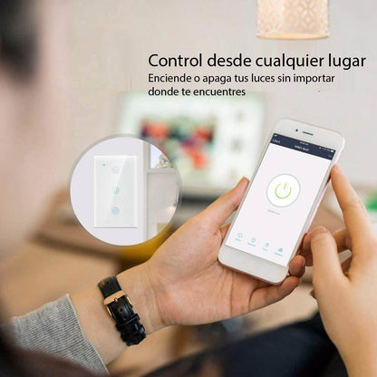 Interruptor Táctil Inteligente WiFi 3 Botones Blanco – Alexa Panamá