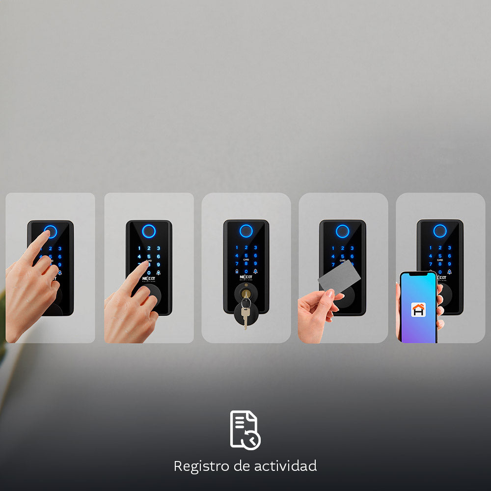 Cerradura inteligente Wi-Fi  Múltiples modos para bloquear y desbloquear al acceso